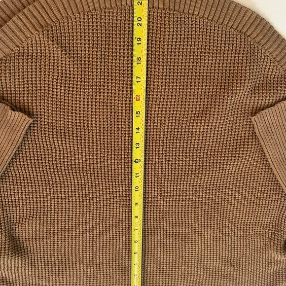 Michael Kors Brown Waffle Knit Sweater - Picture 3 of 7